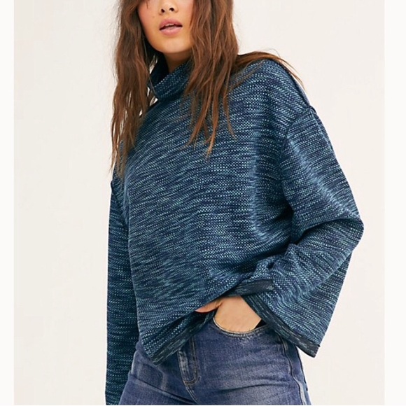NWT Free People Sunny Days Turtleneck Top - Picture 2 of 9